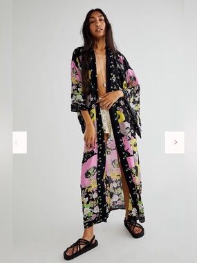 Free People Hidden Hills Maxi Kimono
